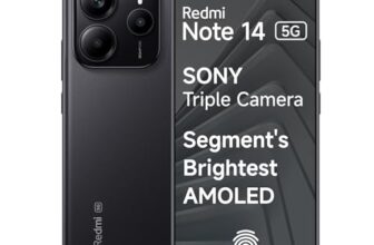 Redmi Note 14 5G (Titan Black, 6Gb Ram 128Gb Storage) | Global Debut Mtk Dimensity 7025 Ultra | 2100 Nits Segment Brightest 120Hz Amoled | 50Mp Sony Lyt 600 Ois+Eis Triple Camera