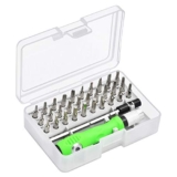 No-Logo 32-In-1 Mini Screwdrivers Set With Case, Precision Screwdriver Kit, 32 In 1 Magnetic Repair Tool Kit, With Flexible Bar, Adjustable Length, Black